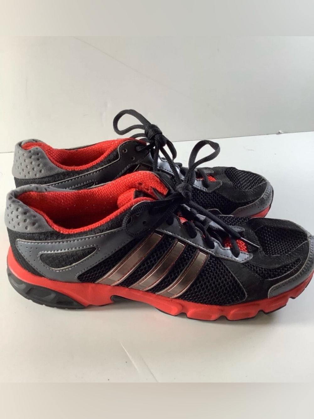 Adidas Mens Ortholite  Black/ Red/ Gray Running Shoes Size 6